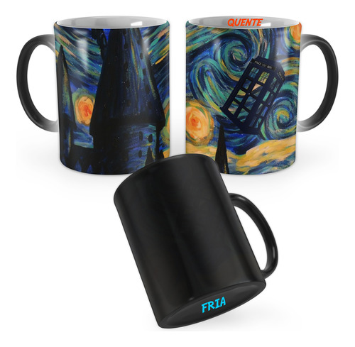 Caneca Mágica Tardis Dr Who Van Gogh