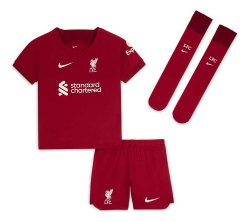 Kit Fútbol Nike Liverpool Niño Originales Tallas M L
