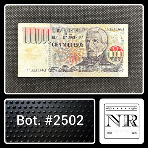 Argentina - 100000 $ Ley - Año 1979 - Bot. #2502 - A