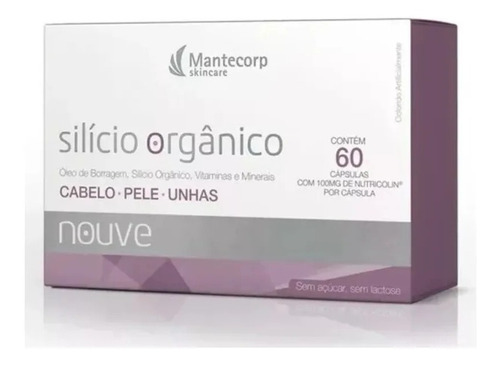 Nouve Silício Orgânico Com 60 Cápsulas  Mantecorp 