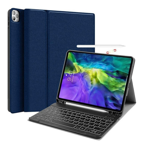 Funda Con Teclado Mouse Bluetooth Para iPad Air 4 2020 10.9