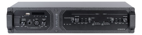 Amplificador Receiver Frahm Profissional Gr 7000 Bluetooth Cor Preto Potência De Saída Rms 1000 W 110v/220v