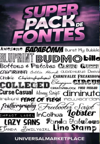 Pack + De 4.000 Fontes