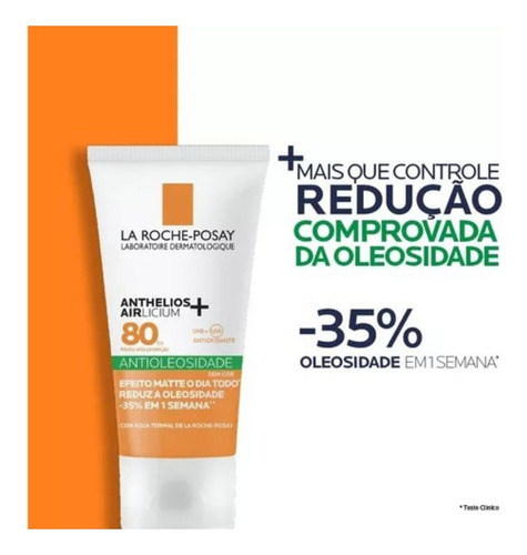 Protetor Solar Facial La Roche-posay Sem Cor Fps 80 40g