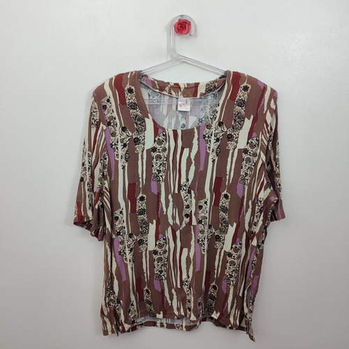 Blusa Vintage Com Cgc (brechó) (ref: 5733) Tam: G