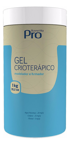 Gel Crioterápico 1 Kg Buona Vita Pro - Redutor, Modelador E Firmador