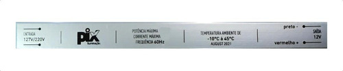 Driver Slim Para Fita De Led 60w 12v 5a Ip20 Pix