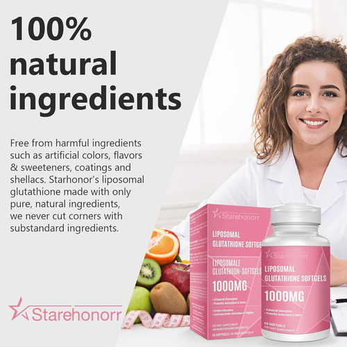 Glutation Liposomal 1000mg 60 Softgels