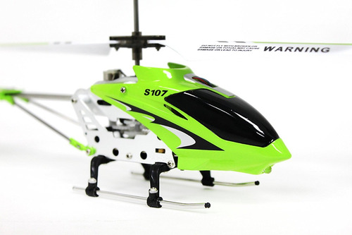 Helicóptero Syma S107 3 Canales Rc Con El Girocompás, Verde