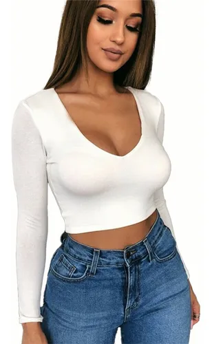 Top de una manga larga new arrivals