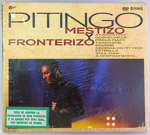 Pitingo Cd + Dvd Mestizo Y Fronterizo Importado Sellado Nu 