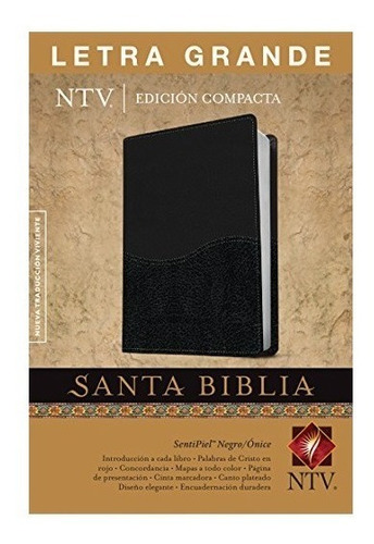 Biblia Nueva Traducción Viviente Ntv Letra Grande Negro