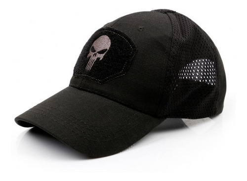 Gorra Punisher Regulable Con Velcro Y Red Eagle Claw