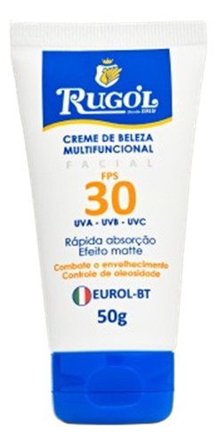 Rugol Creme De Beleza Com Protetor Solar Fps30 50g