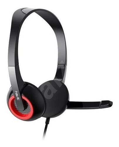 Imagen 2 de 5 de Audifonos Con Microfono Havit H202d Conexion Pc 3,5 Mm Jack