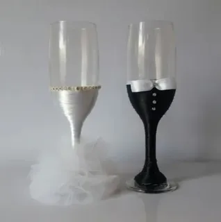 Copa De Vidrio Decorada Para Bodas, Matrimonio, 15 Años