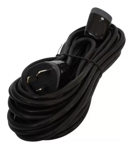 Alargue Prolongador 10 Metros Cable 3x1 C/ Ficha Tipo Richi