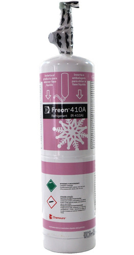 Garrafa Freon R 410 Dupont Descartable 650 Grms Villa Crespo