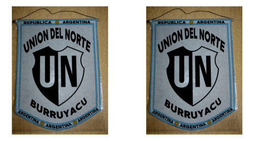 Banderin Grande 40cm Club Union Del Norte Burruyacu