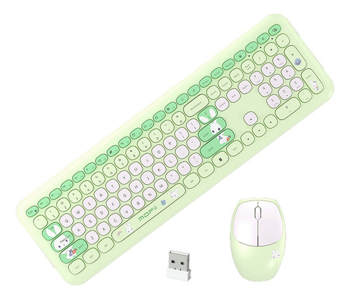 Juego De Teclado Y Ratón Mofii 606pro En Verde