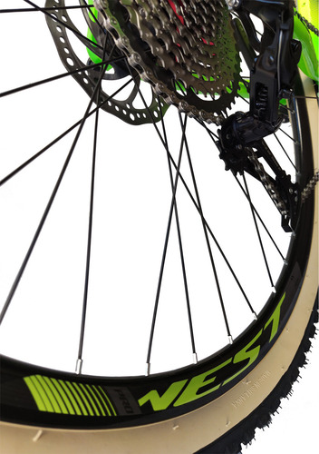 Bicicleta Aro 29 Prowest Discovery 12v Rx Hid Trava Guidão Cor Amarelo/verde Neon Tamanho Do Quadro 17