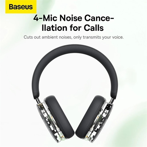 Imagem 6 de 9 de Headset Bluetooth Cancelamento Ruído Ativo Baseus H1