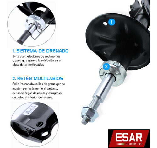 2 Amortiguadores Delanteros Ford Maverick Pick Up 2022 2023