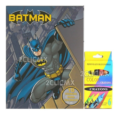 10 Libros Colorear Dc Comics Superheroes Batman 16 Pag Bolo
