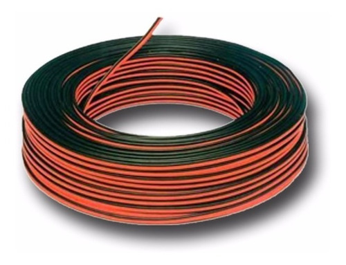 Cable De Audio Bafle Rojo Y Negro 2x1,5 Mm Por 100 Mts