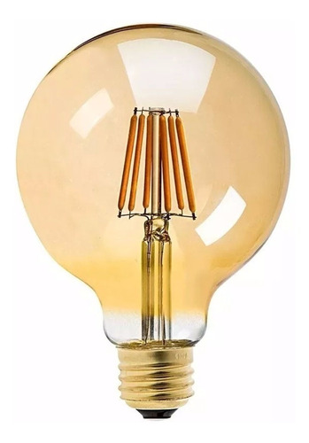 Lâmpada G95 Retrô Decorativa Vintage Led 4w Bivolt Cor da luz Branco-quente 110V/220V