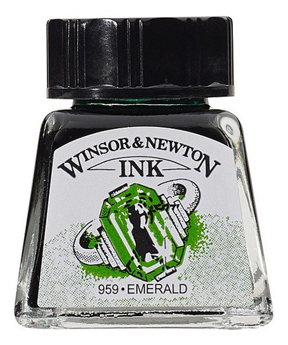 Tinta Nanquim Winsor & Newton Verde Esmeralda Emerald 14ml