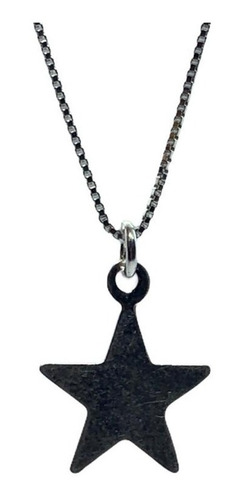 Imagen 1 de 3 de Cadena Plata 925 Dije Modelo Estrella Solitaria