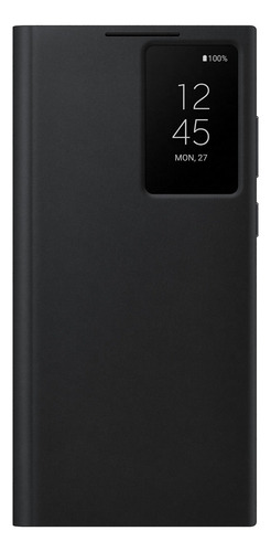 Samsung Case S-view Flip Cover Para Galaxy S22 Ultra Black  