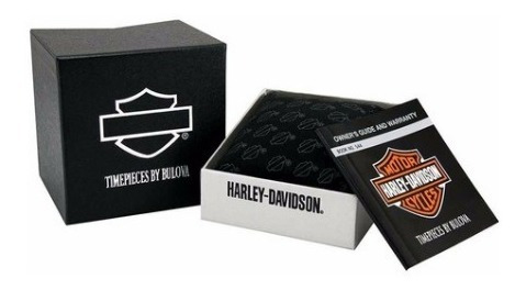 Imagen 2 de 5 de Reloj Harley Davidson By Bulova Hombre 76a12 Plateado Full