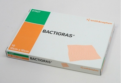 Bactigras,gasa Parafinada Antimicrobiana 10x10 Cm