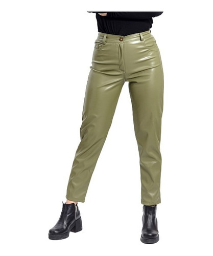 Pantalon Clasico Mujer Cuerina Premium Bellisimo