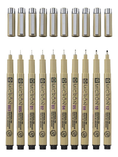 Imagen 3 de 4 de Sakura Pigma Micron Set 10 Fineliner