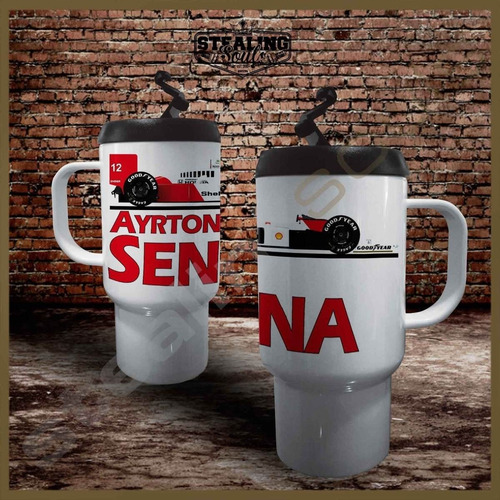 Imagen 1 de 2 de Jarro Termico Café | Formula 1 #010 | F1 Ayrton Senna