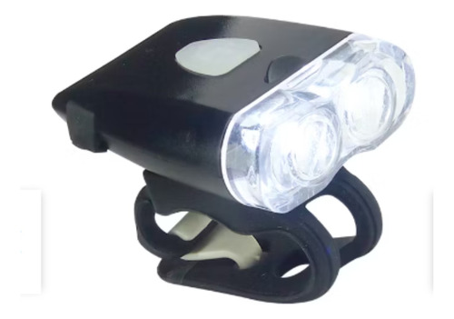 Luz Blanca 2 Led Recargable Para Bicicleta