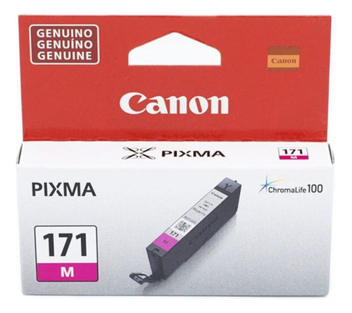 Cartucho De Tinta Canon Cli-171 M Magenta Para Pixma Mg6810