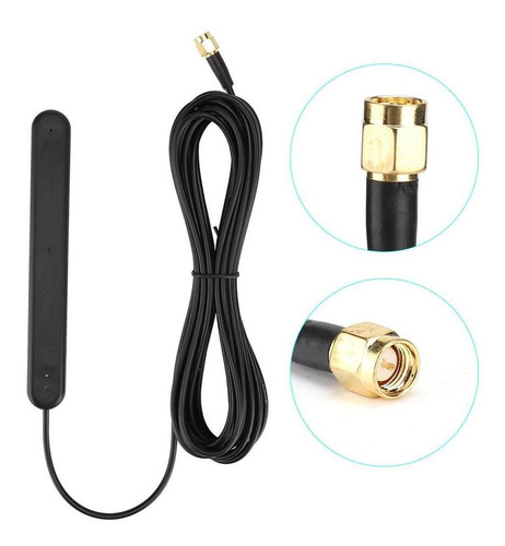 Fm/dab/dab+ Antena De Radio Digital 5m Sma 20db 5v/15ma Adhe
