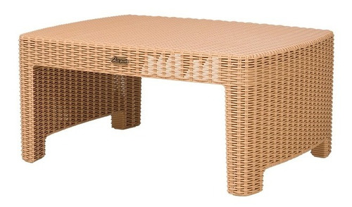 Mesa De Centro Tipo Rattan De Polipropileno Resistente