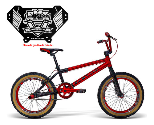 Bicicleta Aro 20 Gts Freio V-brake Bmx Freestyle Cross Cl Cor Vermelho Tamanho do quadro Único