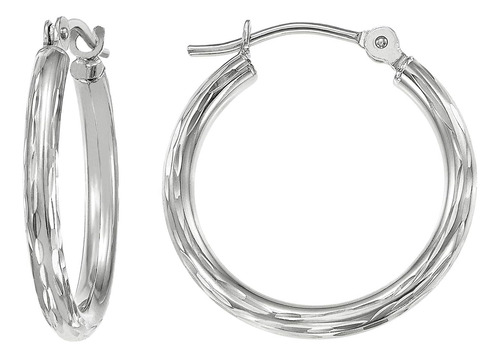Aretes De Argolla Redondos De Talla Diamante Completos Graba