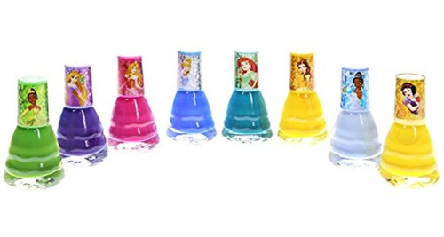 Disney Princess Juego Esmalte De Uñas Para Niña 8 Unidades