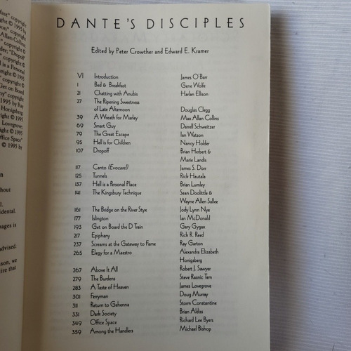 Dantes Disciples Bishop Ellison Wolf Collins White Wolf
