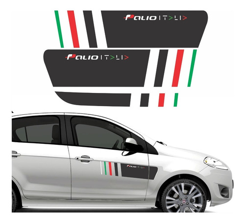 Adesivo Fiat Palio Sporting Italia Kit Com Faixas Imp116