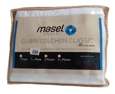 Imagen 2 de 3 de Cubre Colchón Clásico Microfibra 1,5 Plaza