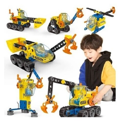 Set De Máquinas De Construcción Armables 6 En 1