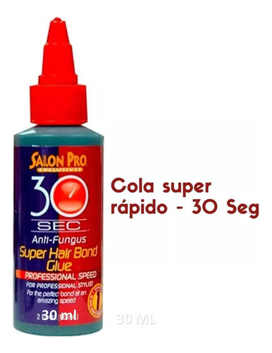 Cola Salon Pro 30 Sec P/ Extensão Cílios Tufinho - 30ml